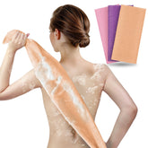 ARCH&M 3-pack exfoliating towel close-up showing premium nylon mesh for gentle exfoliation