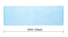 ARCH&M exfoliating towel 35-inch in use for back and body cleansing