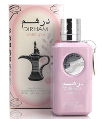 Ard Al Zaafaran Dirham Wardi bottle back, shows branding and premium vibe for special occasions.