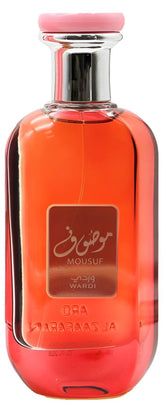Ard Al Zaafaran Mousuf Wardi bottle front view for an elegant evening fragrance
