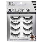 Ardell 3D Faux Mink Lashes Invisiband full-volume look for bold selfies.