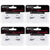 Ardell Accent Half Lashes 301 provide a natural cat-eye look for everyday wear.