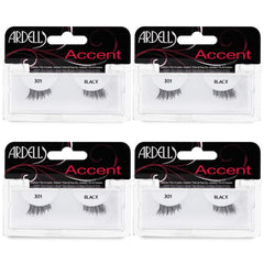 Ardell Accent Half Lashes 301 provide a natural cat-eye look for everyday wear.