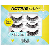 Ardell Active Pump’n lashes in-pack offer medium volume for a lifted look.