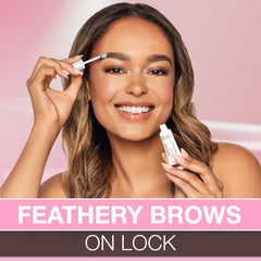 Ardell Brow Glue tube closeup showing tinted gel for brow definition