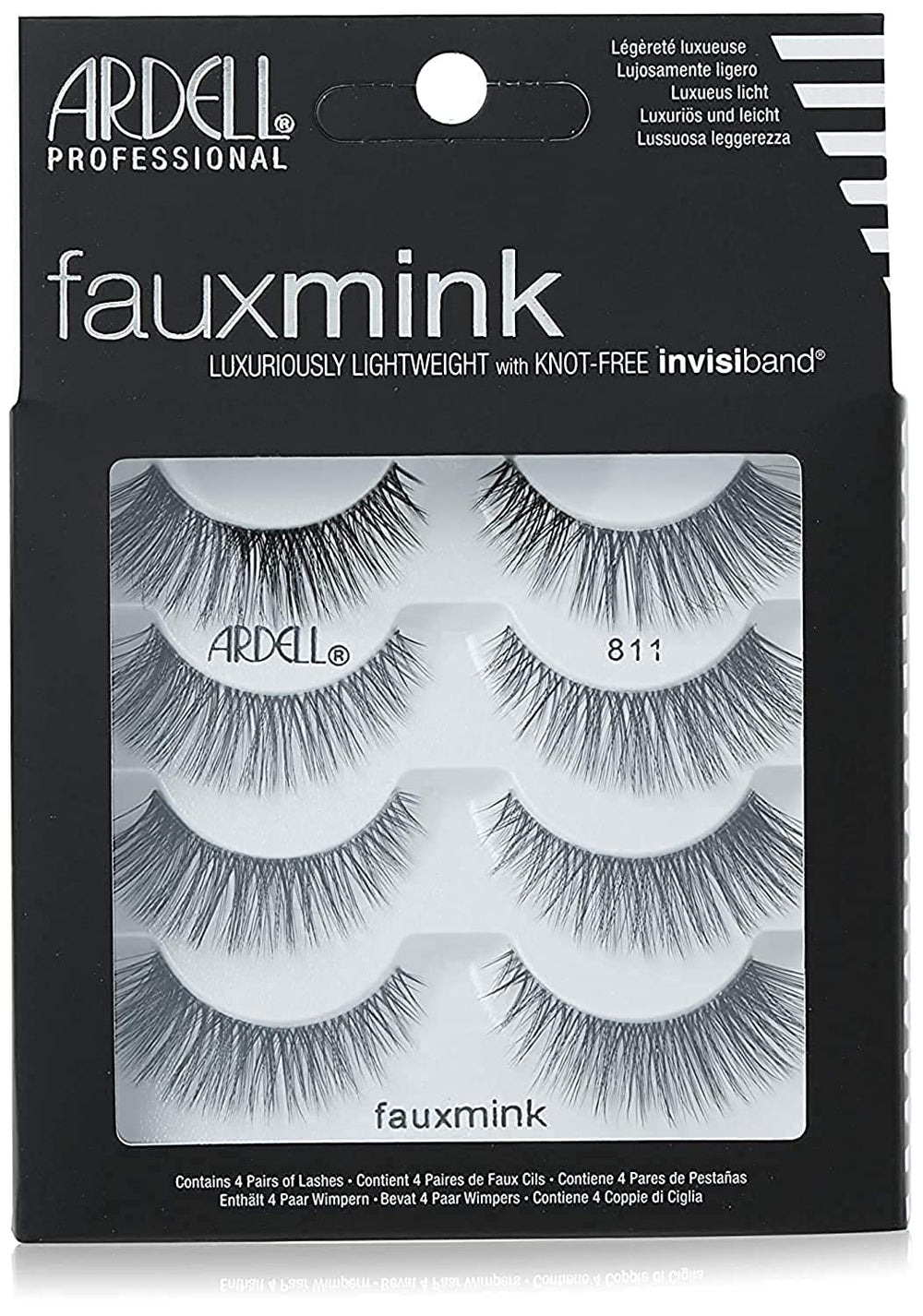 Ardell Faux Mink 811 inner corner lashes create natural definition for day wear.