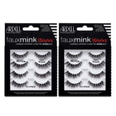 Ardell Faux Mink Demi Wispies multipack box front showing eight lashes for travel.