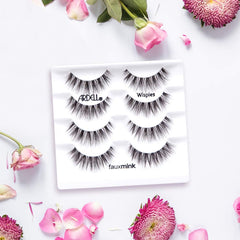 Ardell Faux Mink Wispies Invisiband close-up for seamless look and easy application.