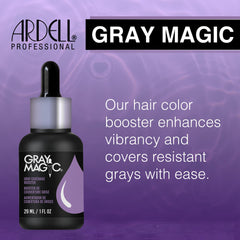 Ardell Gray Magic Color Additive blends evenly in dye to boost color depth.