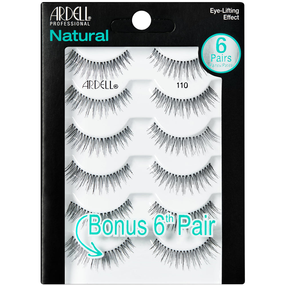 Ardell False Eyelashes 110 lightweight strip for feather-light feel and all-day wear.