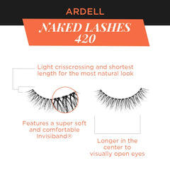 Ardell Naked Lashes 420 four-pair pack, reusable and value-friendly