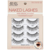 Ardell Naked Lashes 423 pack with compartments keeps lashes organized and ready to wear.