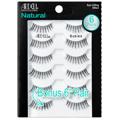 Ardell Natural Babies Black strip closeup highlighting a natural look for daily wear.
