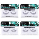 Ardell Natural Lashes 109 Black close-up shows natural full look for daily wear