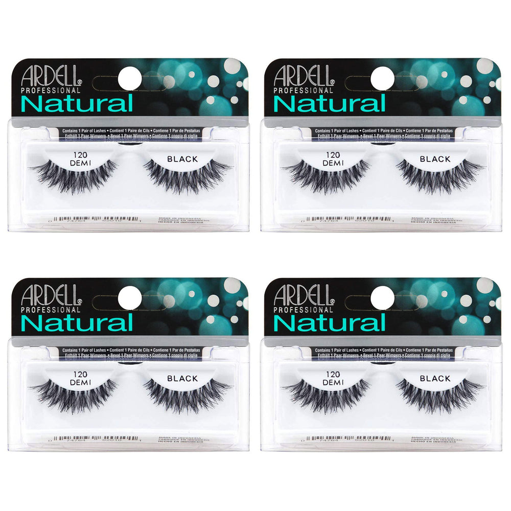 Ardell Natural Lashes 120 Black close-up reveals natural texture for everyday beauty