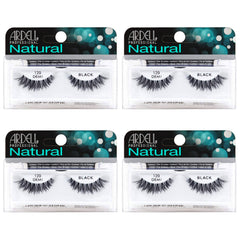 Ardell Natural Lashes 120 Black close-up reveals natural texture for everyday beauty
