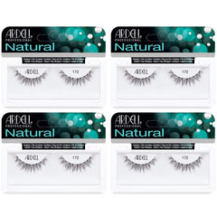 Ardell Natural Lashes 172 closeup with soft fibers for a natural daily look.