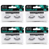 Ardell Natural Lashes Babies Black strip 4-pack for lightweight, natural-looking enhancement.