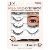 Ardell pre-mapped kit pack shot with four lashes for easy glam.