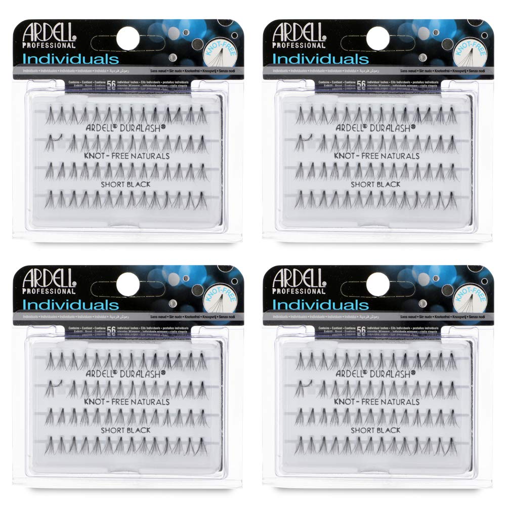 Ardell short 8mm individual lashes close-up showing natural daily glam.
