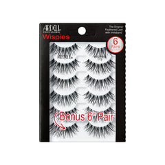 Ardell Wispies 113 closeup shows natural flutter for effortless everyday glam