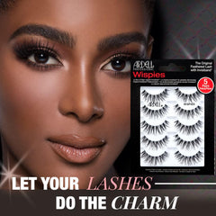 Ardell Wispy Lashes lightweight band for comfortable wear.