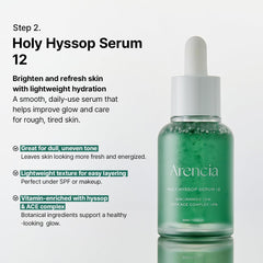 Arencia Glass Skin Renewal Step 2 toner pad applying on skin for even-toned complexion