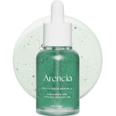 Arencia Hyssop Glow Serum bottle highlights hydrating serum for a dewy, radiant complexion.