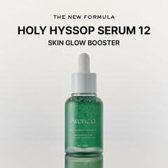 Arencia Hyssop Glow Serum dropper closeup enables precise application for even tone.