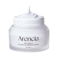 ARENCIA Hyssop Blurring Cream tube offering rich hydration for all skin types.