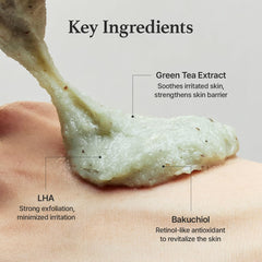 ARENCIA Hydrating ingredients rice green tea mungbean close-up for moisturized skin