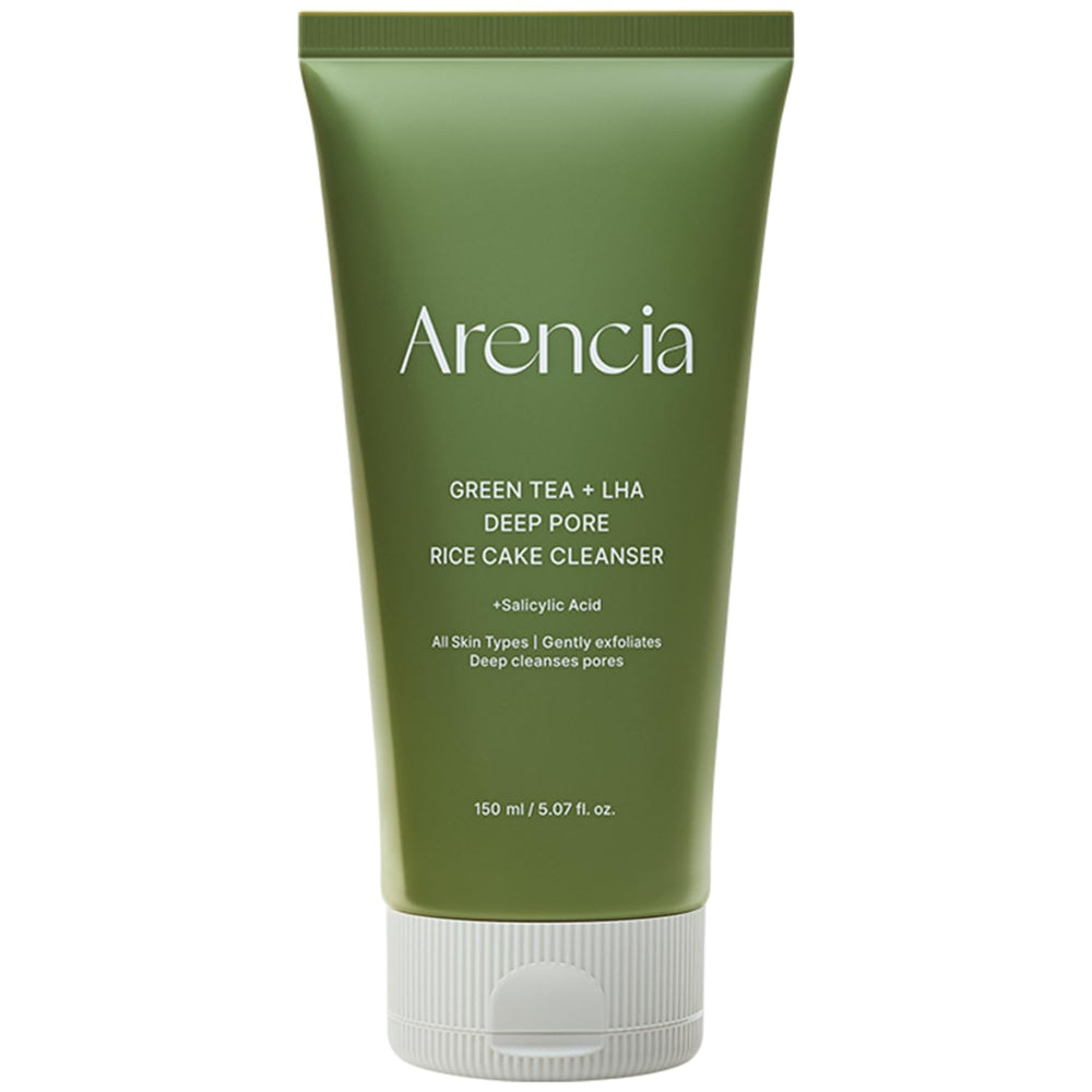 ARENCIA Rice Cake Cleanser texture close-up for gentle cleansing action