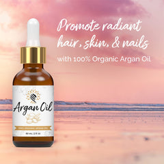 Argan Cosmetics Argan Oil hair application demonstrates frizz control and shine