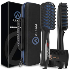 Arkam Beard Straightener with digital heat screen for precise heat control during grooming.