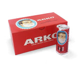 Arko Men shaving stick pack shot showing 12 pieces for traditional shaving