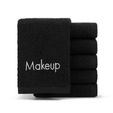 Arkwright Makeup Towels close-up of soft black cotton fabric for gentle makeup removal