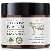 Arlun beef tallow and honey balm jar for rich facial hydration
