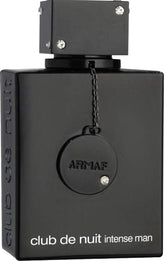Armaf Club De Nuit Intense Man bottle front shows a bold woody-spicy presence for lasting wear.