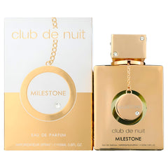 Armaf Club De Nuit Milestone top notes blend sea tones with bergamot for a refreshing opening.