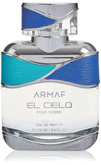 Armaf El Cielo bottle front view for men with citrus notes and masculine silhouette