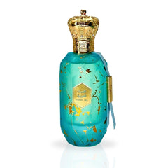 ARMAF Eter Arabian Sky EDP bottle-light captures translucent glass and warm glow for premium appeal.