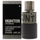 Armaf Hunter Intense bottle front, bold masculine silhouette for daily wear.