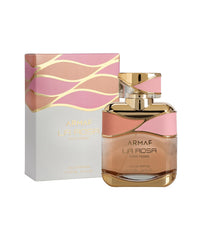 Armaf La Rosa Pour Femme bottle front view hints at refined floral sophistication for daily wear