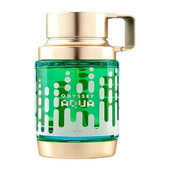 Armaf Odyssey Aqua heart notes Lavender and Mint create a soothing, refreshing midsection.