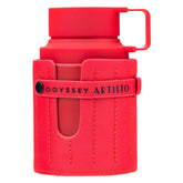 Armaf Odyssey Artisto Red bottle front showcases unisex tropical-spice allure.