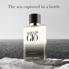 Armani Beauty Acqua di Gio EDP bottle side features sleek gradient