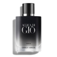 Armani Beauty Acqua di Giò Parfum bottle front view, ideal for everyday fresh, marine-inspired wear.
