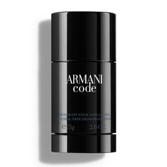 Armani Beauty Code deodorant stick application—smooth glide for all-day freshness.