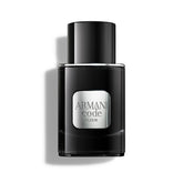 Armani Beauty Code Elixir bottle front shows ambery warmth ideal for evening wear.