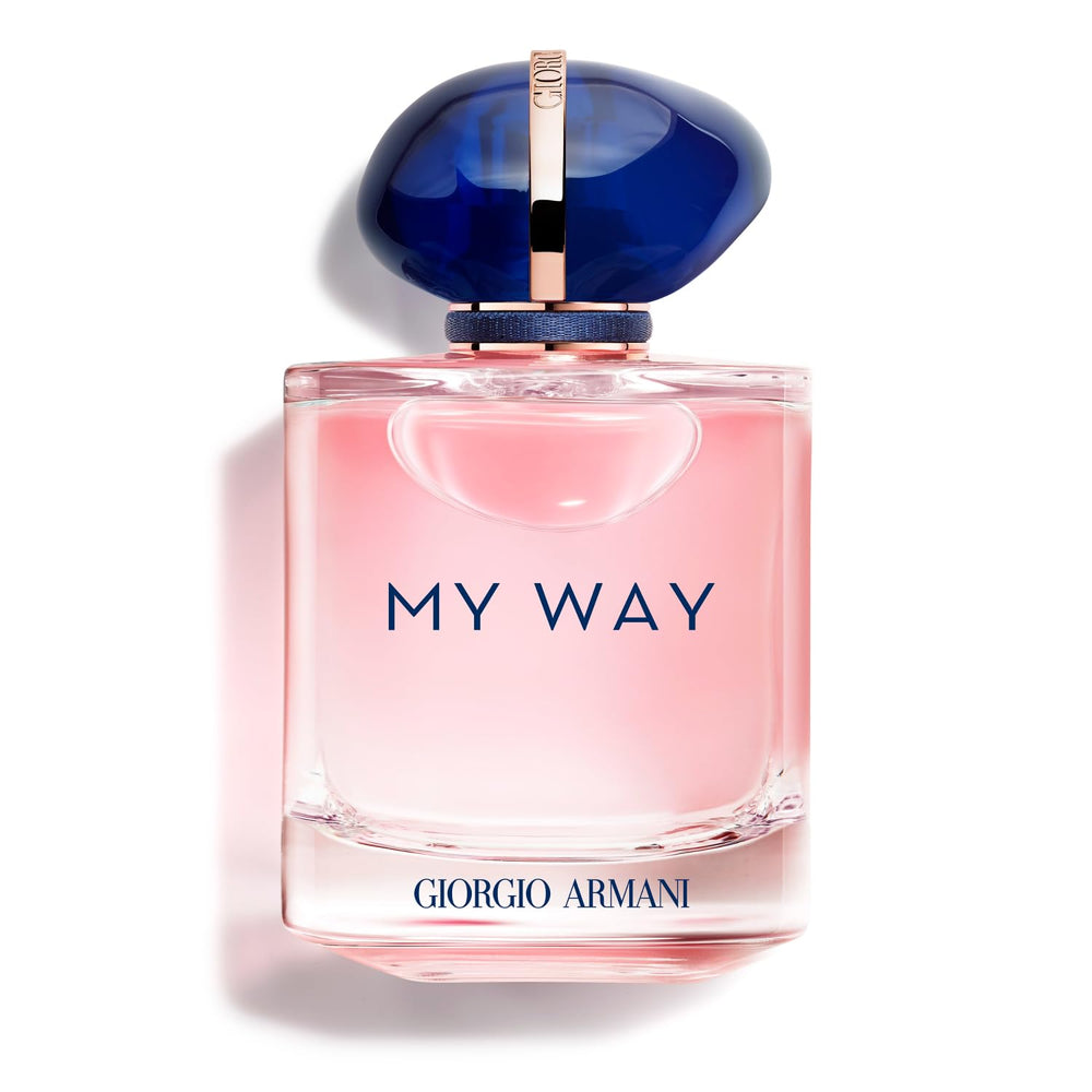 Armani Beauty My Way bottle cap close-up highlights luxury design and gifting appeal.